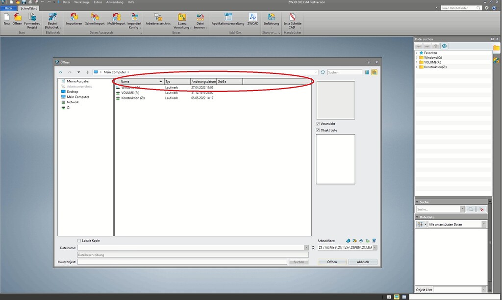 Sort file menu differently by name or date. (As in ZW3D 2022) - ZW3D ...